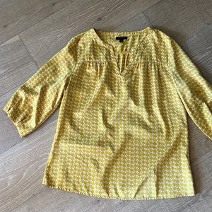Banana Republic yellow and white top